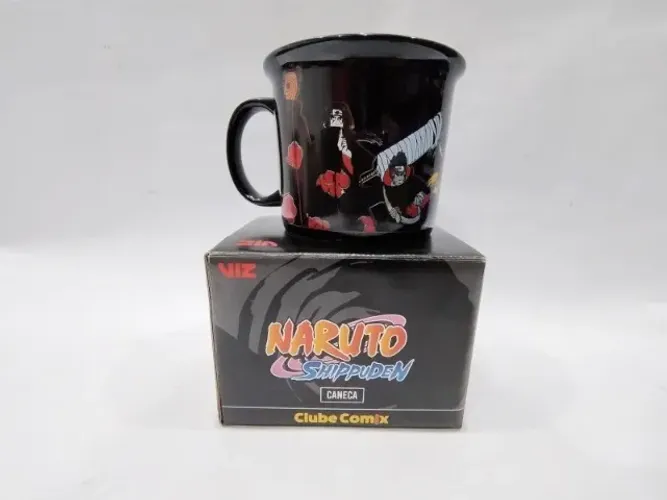 Caneca Porcelana Naruto Nerd na Caixa (Original Piticas)