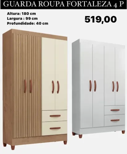 Guarda-roupa 4 portas Fortaleza / ENTREGA HOJE !!! 