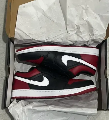 Tênis Air Jordan 1 Low Alternate Bred Toe 100% Original