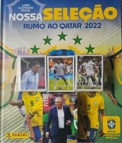Álbum Nossa Seleção Rumo ao Qatar 2022 - Capa Dura.
