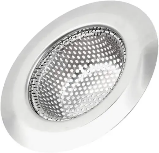 Ralo Para Pia de Cozinha em Aço Inox Premium Borda Larga 5,7cm