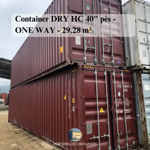 Container DRY HC 40" pés - ONE WAY