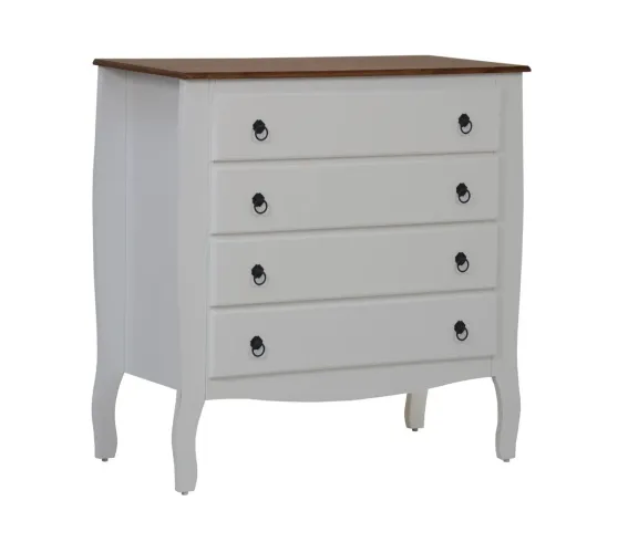 Comoda em MDF pes de madeira
