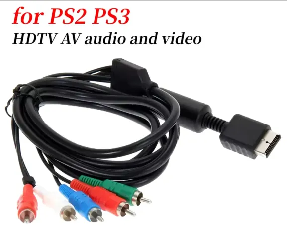 Cabo vídeo Componente para PS2 e PS3 