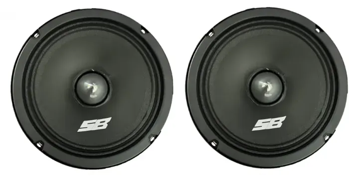 Par Alto Falante Médio Grave Potente 180w4 Ohms 6 Polegadas