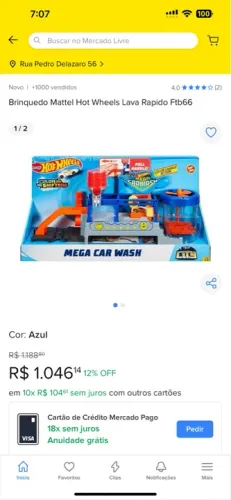 Mega car wash hot wheels 