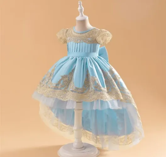 Vestido Luxo Vintage Infantil Cinderela Princesa 4 anos