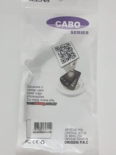 Cabo USB V3 LE-801 para transmissão de dados e recarga