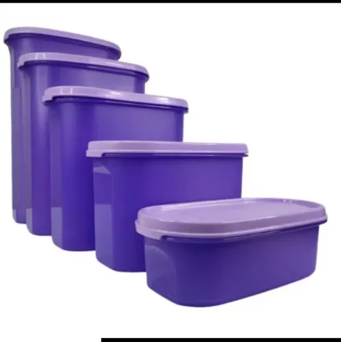 Tupperware oval kit modular lilás original novo