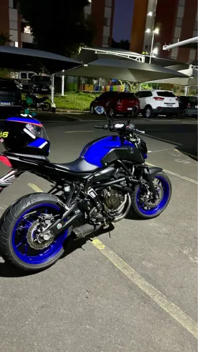 Yamaha MT-07 2020 Azul ? 15.000 km ? Jeskap K4 ? Amortecedor de direção ? IMPECÁVEL