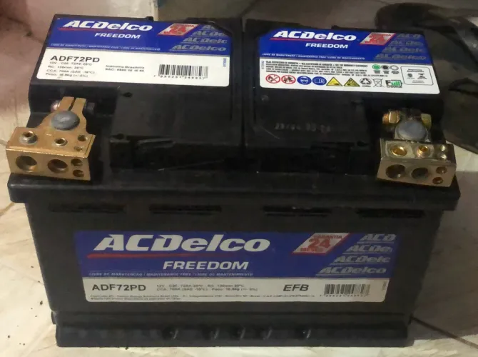 ? Bateria AC Delco 72Ah Semi Nova - Oportunidade!