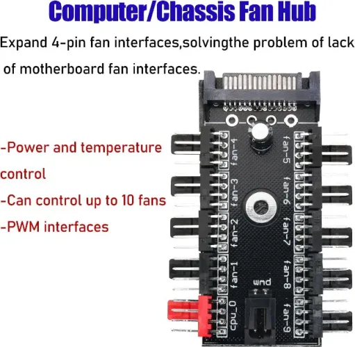 HUB Divisor PWM 4pinos c/ 10 saídas