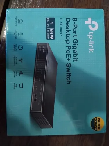 Switch TP-Link 8 Portas Gigabit 4 PoE+ TL-SG1008P