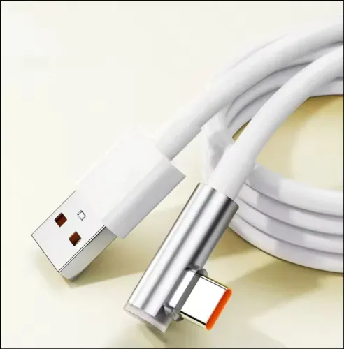 CABO TURBO XIAOMI 1.8METRO ORIGINAL EM 90GRAUs