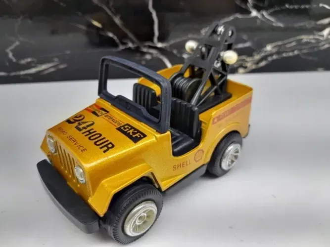 Miniatura Jeep Willys Cj-5 Guincho Sunnyside 1:36