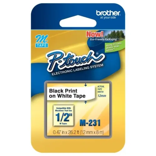 Fita Rotuladora M-231 12mm X 8mm Original - Brother
