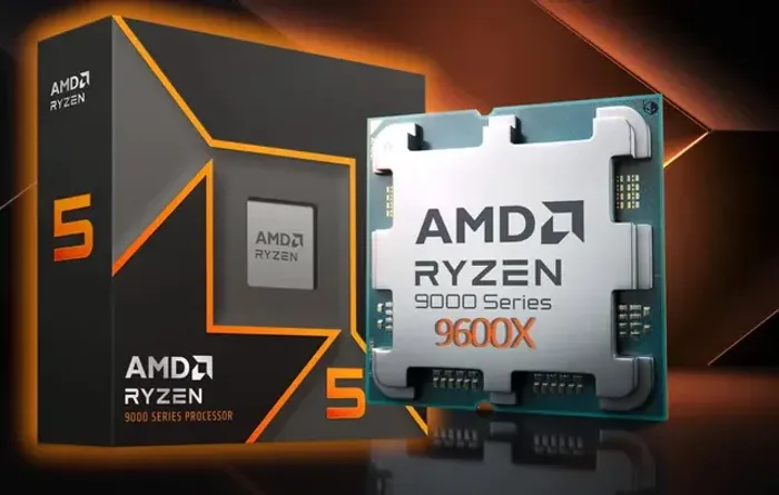 Processador AMD Ryzen 5 9600X, até 5.4 GHz, AM5, Novo, Lacrado