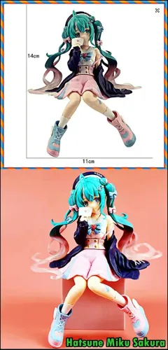 Vários Bonecos Minis Action, Naruto, One Pieci e Hatsune Miku