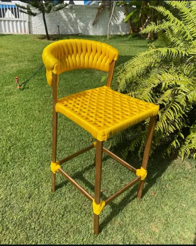 BANQUETA DE TRICÔ NÁUTICO 