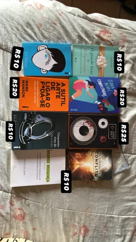 Livros a partir de R$10,00