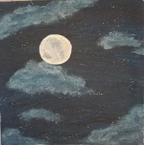 Quadro Pintura "Moonlit Night"