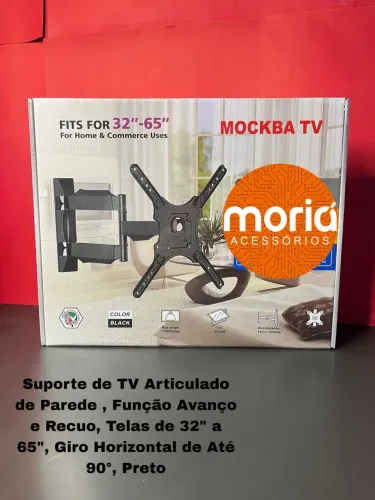 Suporte de tv Articulado Para Tv Até 65 Preto