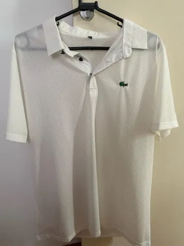 Camisa polo linho da Lacoste