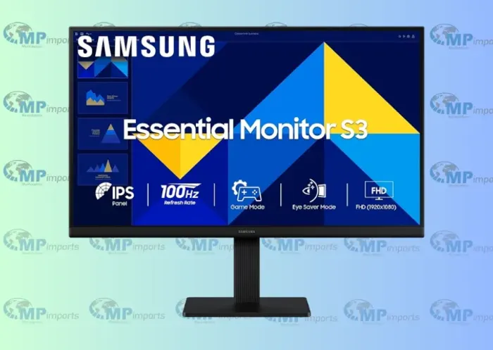 Loja MP Imports: Monitor Gamer Samsung Essential S3 24", FHD, 100Hz, 5ms, IPS, HDMI 