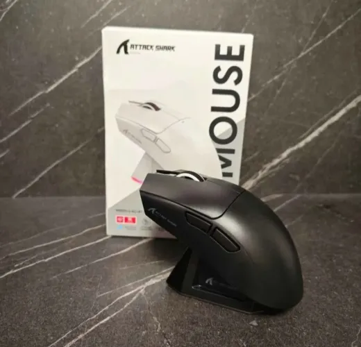 (LACRADO) Mouse Gamer Attack Shark X11 Preto 22.000 DPI (Novo, Lacrado)
