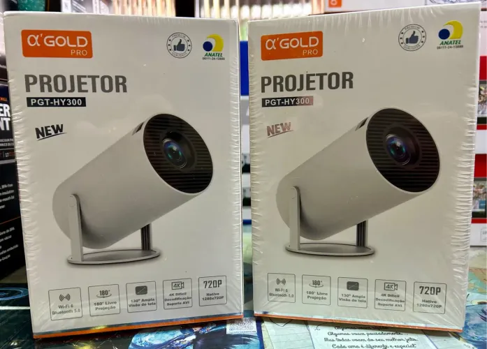 Projetor AlphaGold HY-300 LACRADO PROMOÇÃO 