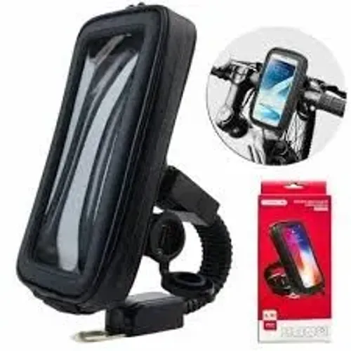 Suporte GPS moto retrovisor USB Tomate MTG-016M 6.7?
