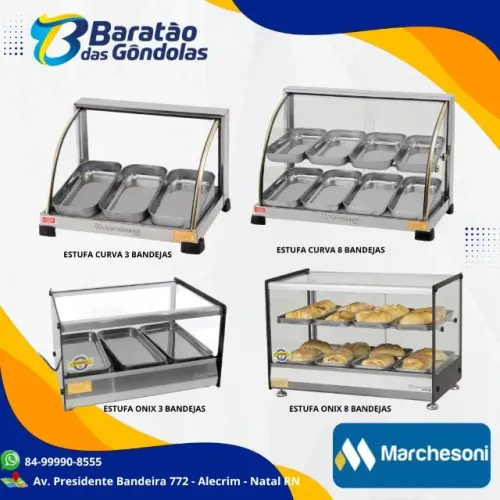 estufa para salgados