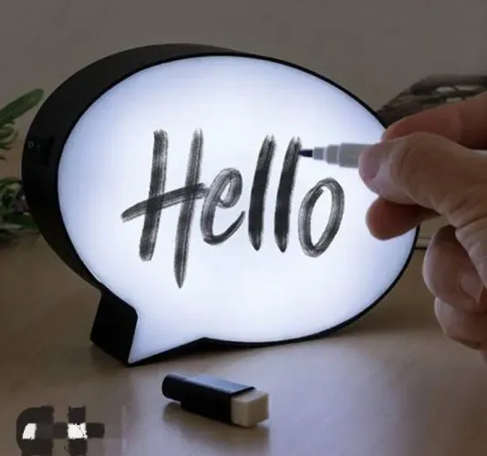 Luminária de mensagem personalizável