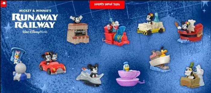 Coleção Walt Disney Mickey Resort Mcdonalds Fevereiro 2023 brinde mc donalds