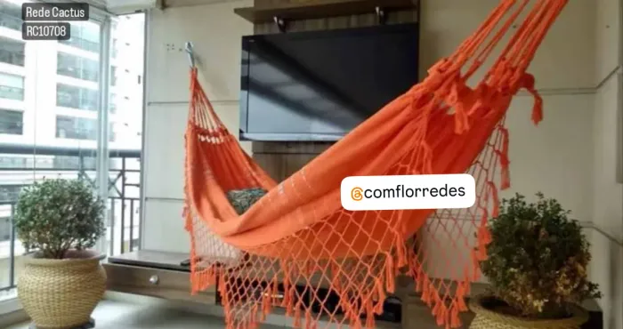 Rede de Dormir ideal para locais pequenos - Entrega grátis 