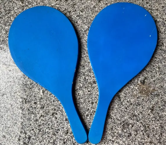 Raquetes de Madeira Azul