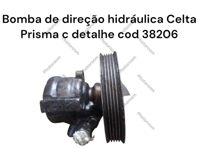 Bomba de direção hidráulica Celta Prisma c detalhe cod 38206