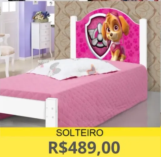 CAMA DE SOLTEIRO ADESIVADA A PRONTA-ENTREGA
