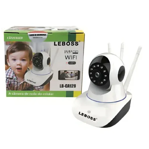 Camêra de Segurança Interna Wifi  Com Sensor de Movimentos Via Celular - Leboss Lb-Ca128