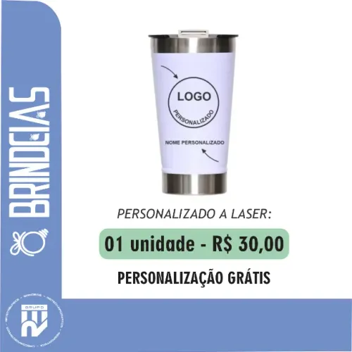 Copo térmico Personalização Gratis - Brindes Personalizados Brindeias