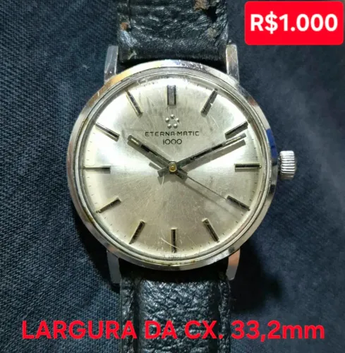 RELÓGIO ANTIGO ETERNAMATIC 