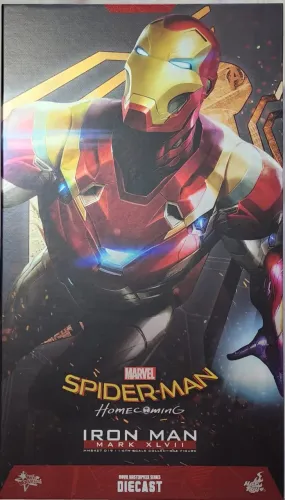 Hot Toys Iron Man Mark XLVII - Edição Diecast -Spider-Man Homecoming - Escala 1/6 - Marvel