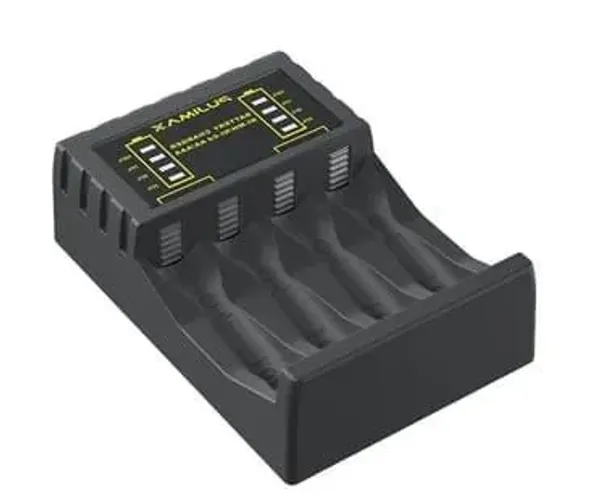 Carregador de baterias para pilhas recarregáveis AA/AAA