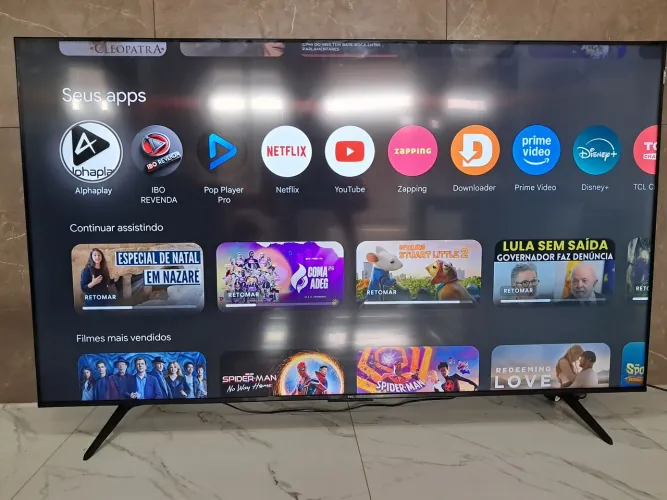 SMART TV TCL 50" 4K  QLED,SISTEMA ANDROID COMPLETA,ALEXA,IA,TELA INFINITA,DIVIDO NO 12x