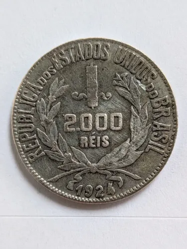 Moeda 2000 Reis 1924 Mocinha