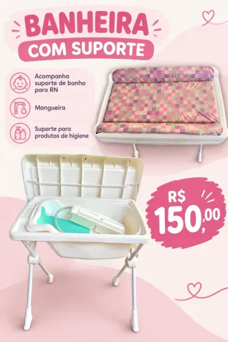 Banheira com Trocador Burrigoto Menina