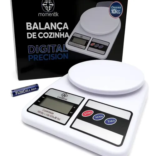 Balança de cozinha digital de alta precisão - Com pilhas inclusas