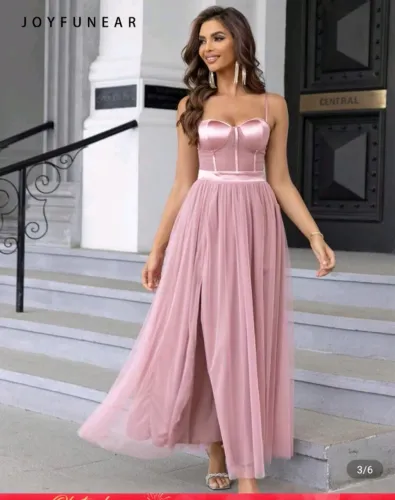 Vestido longo para festas de casamento, 15 anos...