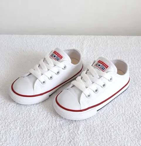 Tênis Infantil Converse All Star Branco Original Tam 21