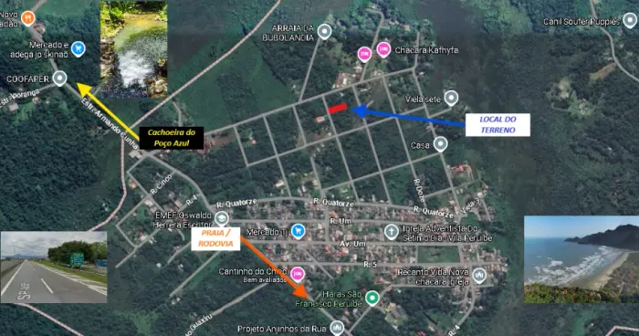 Terreno de 1.000 m² No Litoral Paulista em Peruíbe-SP